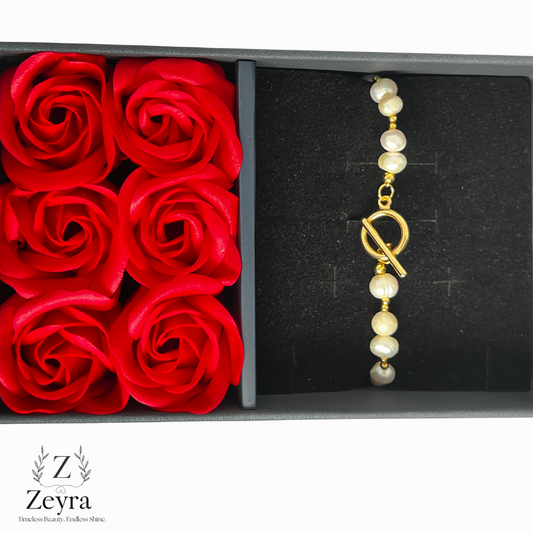 Zeyra Luma – Elegantes Perlenarmband mit Goldverschluss | Zeyra | Versand aus DE