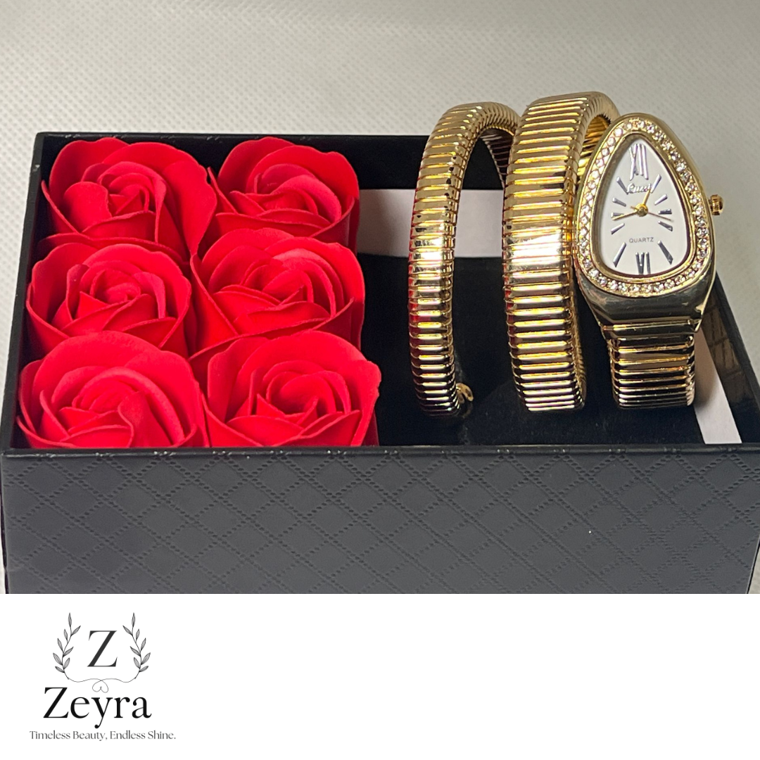 Zeyra Bella Curve – Elegante Damenuhr mit Spiralarmband & Strass | Zeyra | Versand aus DE