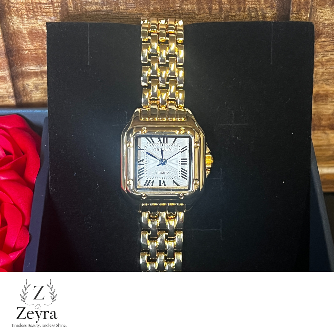 Zeyra Aurelia – Damenarmbanduhr mit Quarzwerk & römischen Ziffern | Elegant & stilvoll | Versand aus DE