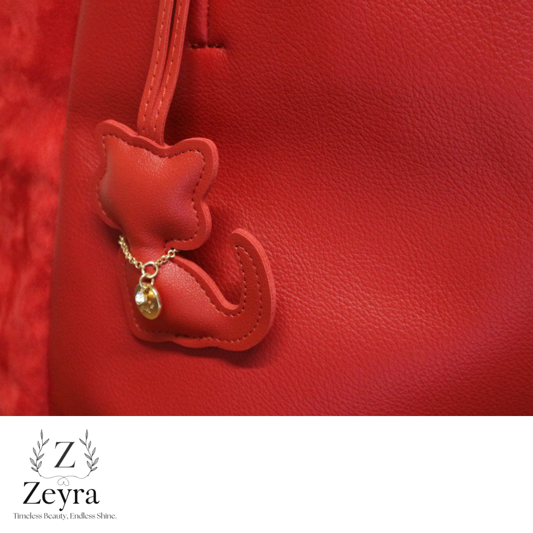 Luna Cat – Taschenanhänger in Katzenform mit Glitzer-Detail | Zeyra | Versand aus DE
