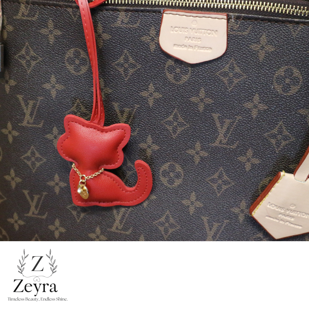 Luna Cat – Taschenanhänger in Katzenform mit Glitzer-Detail | Zeyra | Versand aus DE