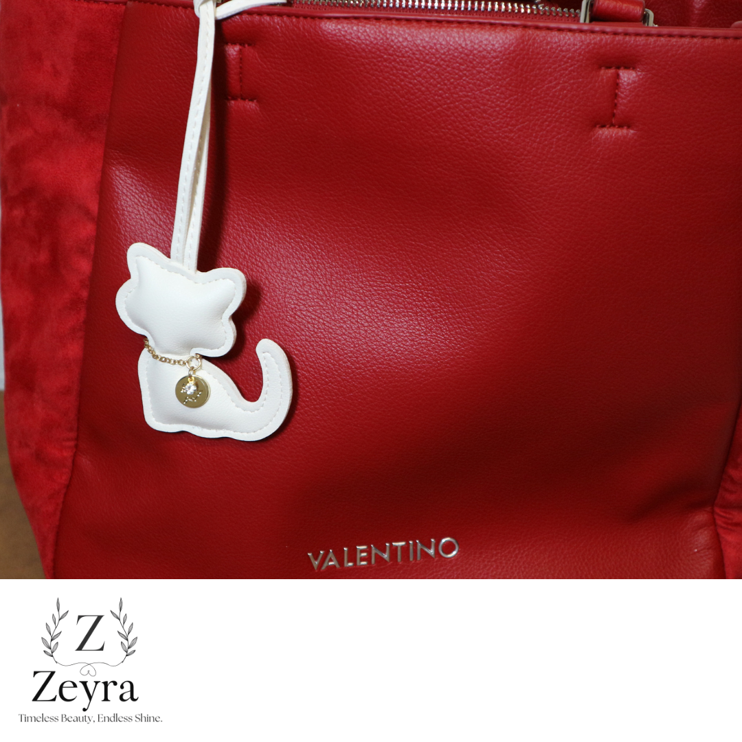 Luna Cat – Taschenanhänger in Katzenform mit Glitzer-Detail | Zeyra | Versand aus DE