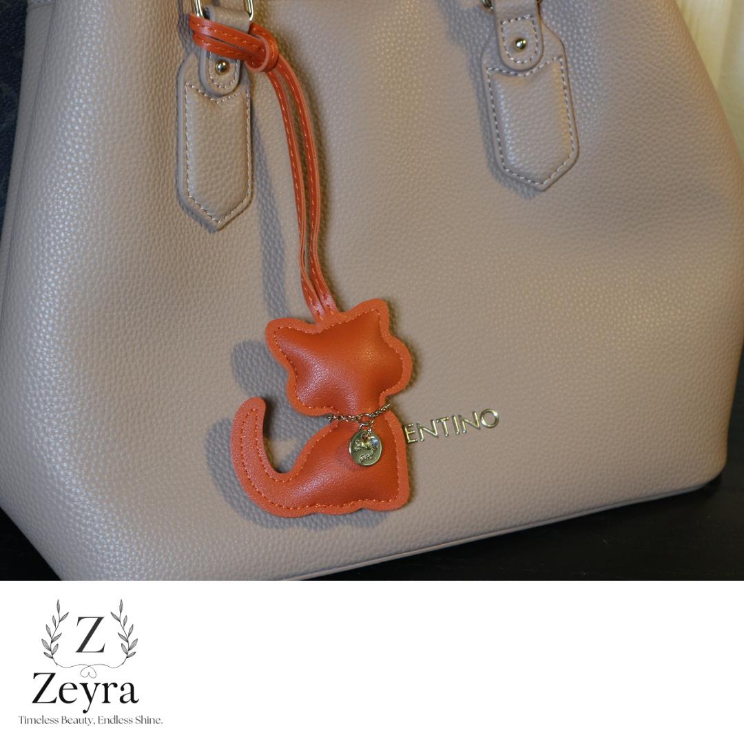 Luna Cat – Taschenanhänger in Katzenform mit Glitzer-Detail | Zeyra | Versand aus DE