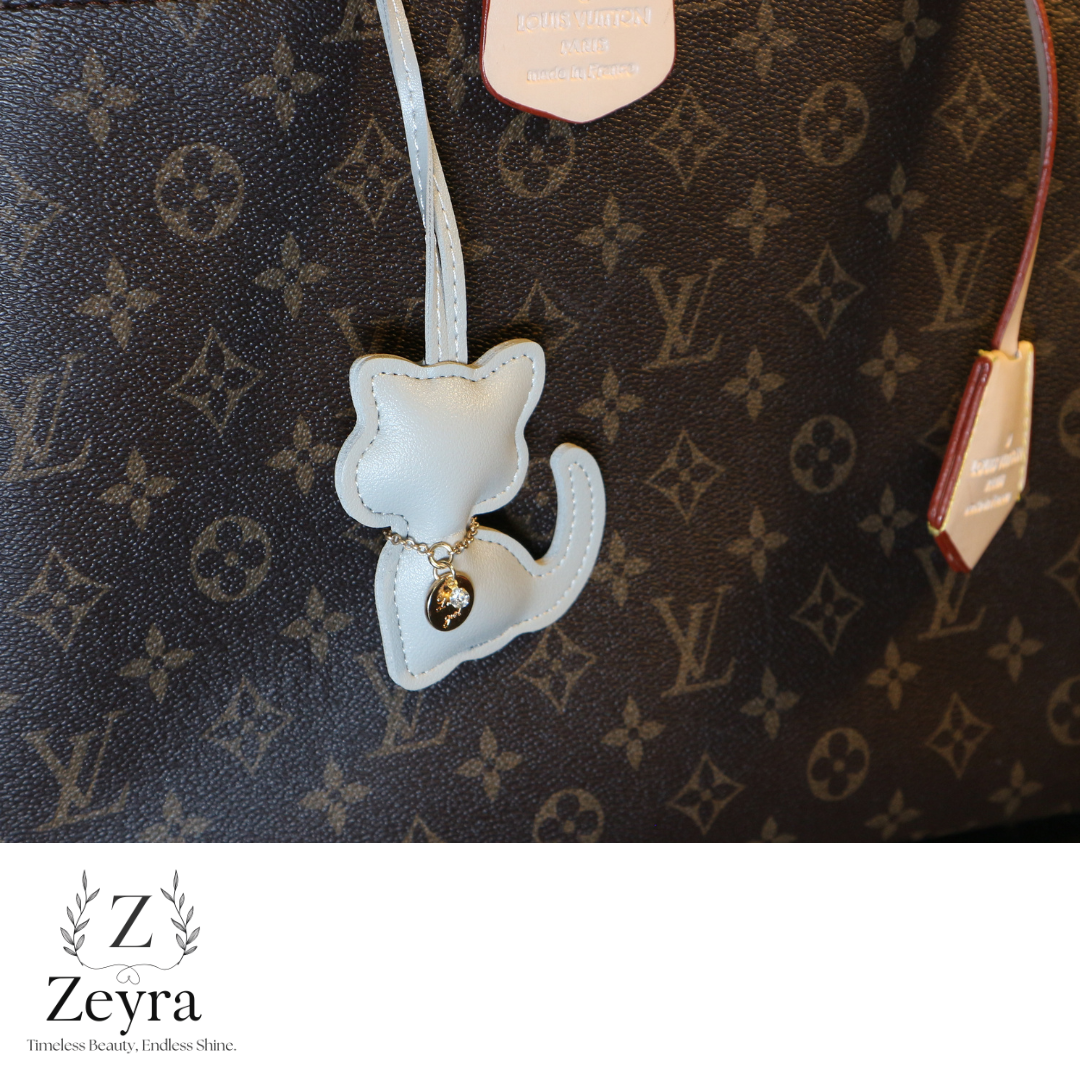 Luna Cat – Taschenanhänger in Katzenform mit Glitzer-Detail | Zeyra | Versand aus DE