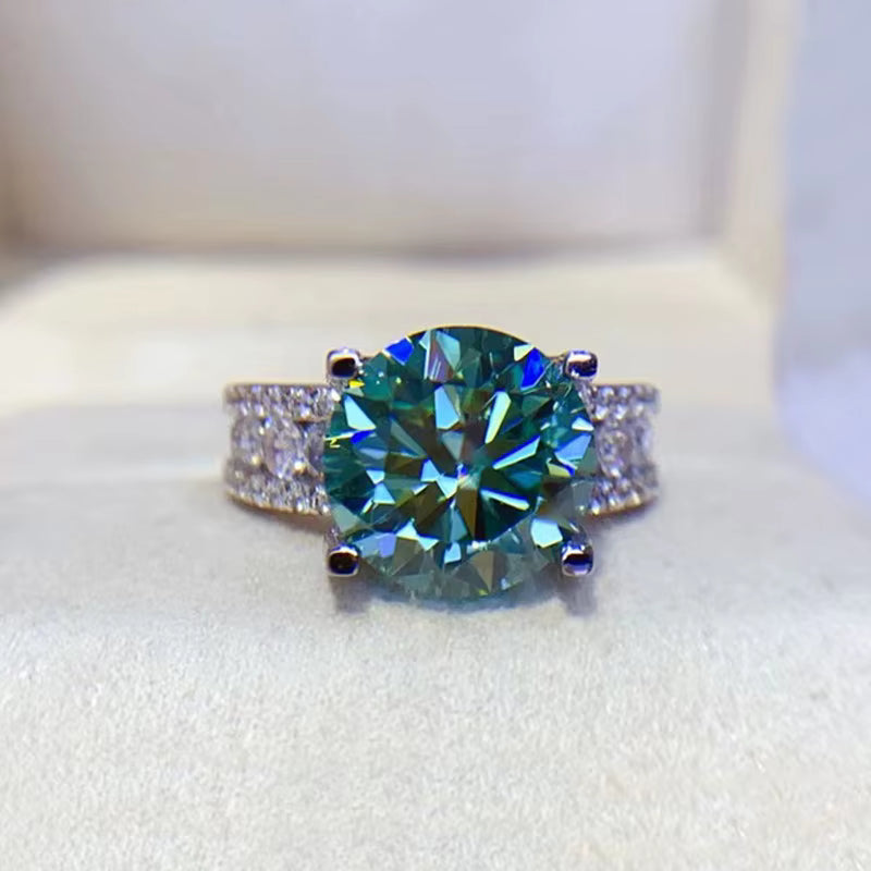 2CT Moissanite Verlobungsring – 925 Sterling Silber Damenring | D-Farbe VVS1 Brillanz & Diamantoptik | Zeyra® | Versand aus DE