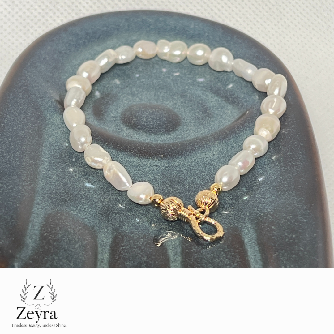 Zeyra Mira – Perlenarmband mit Goldhaken-Verschluss | Zeyra | Versand aus DE