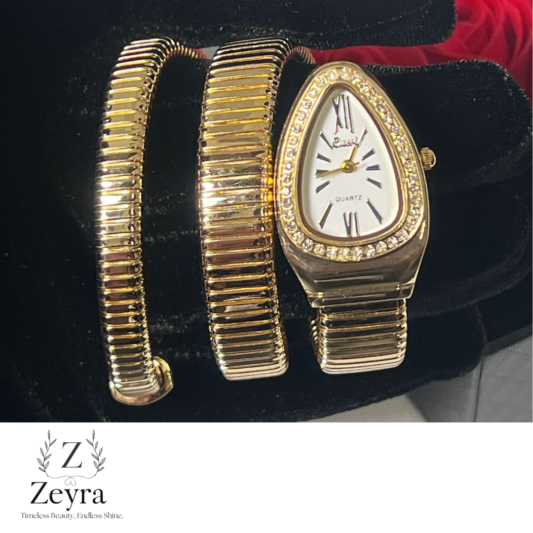 Zeyra Bella Curve – Elegante Damenuhr mit Spiralarmband & Strass | Zeyra | Versand aus DE