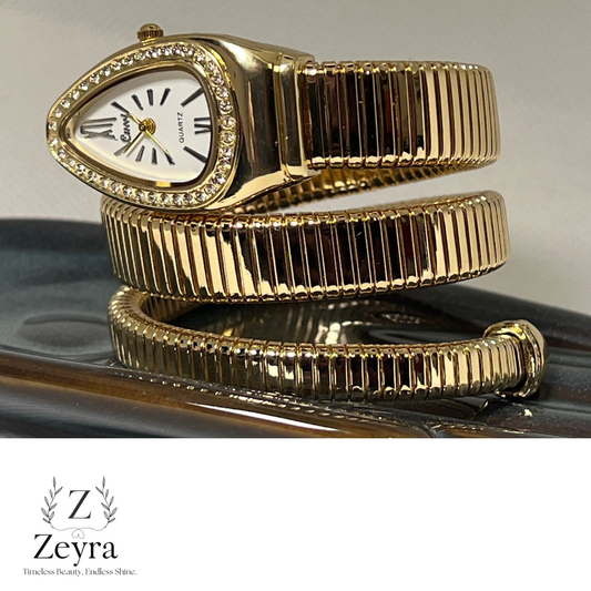 Zeyra Bella Curve – Elegante Damenuhr mit Spiralarmband & Strass | Zeyra | Versand aus DE