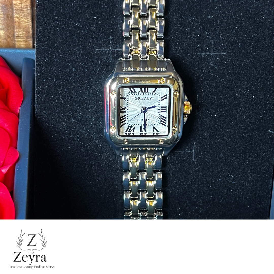 Zeyra Aurelia – Damenarmbanduhr mit Quarzwerk & römischen Ziffern | Elegant & stilvoll | Versand aus DE