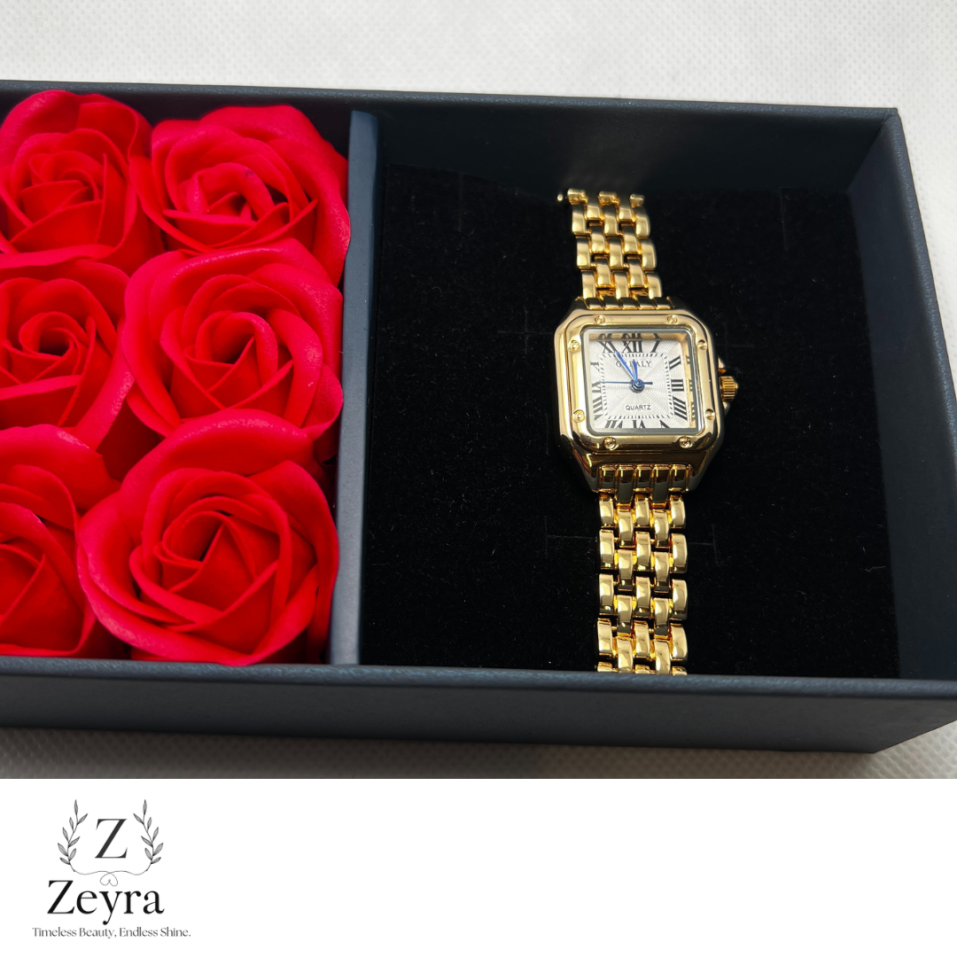 Zeyra Aurelia – Damenarmbanduhr mit Quarzwerk & römischen Ziffern | Elegant & stilvoll | Versand aus DE