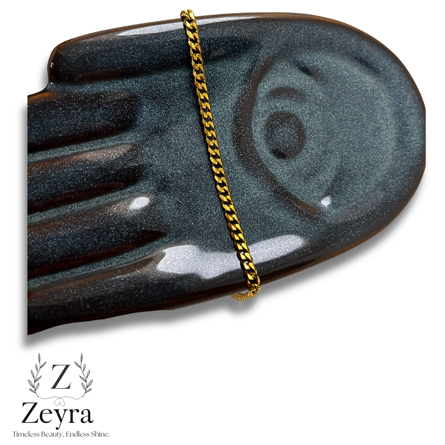 Sleek Chain – Filigranes vergoldetes Armband aus Edelstahl, Elegant & Zeitlos | Zeyra | Versand aus DE