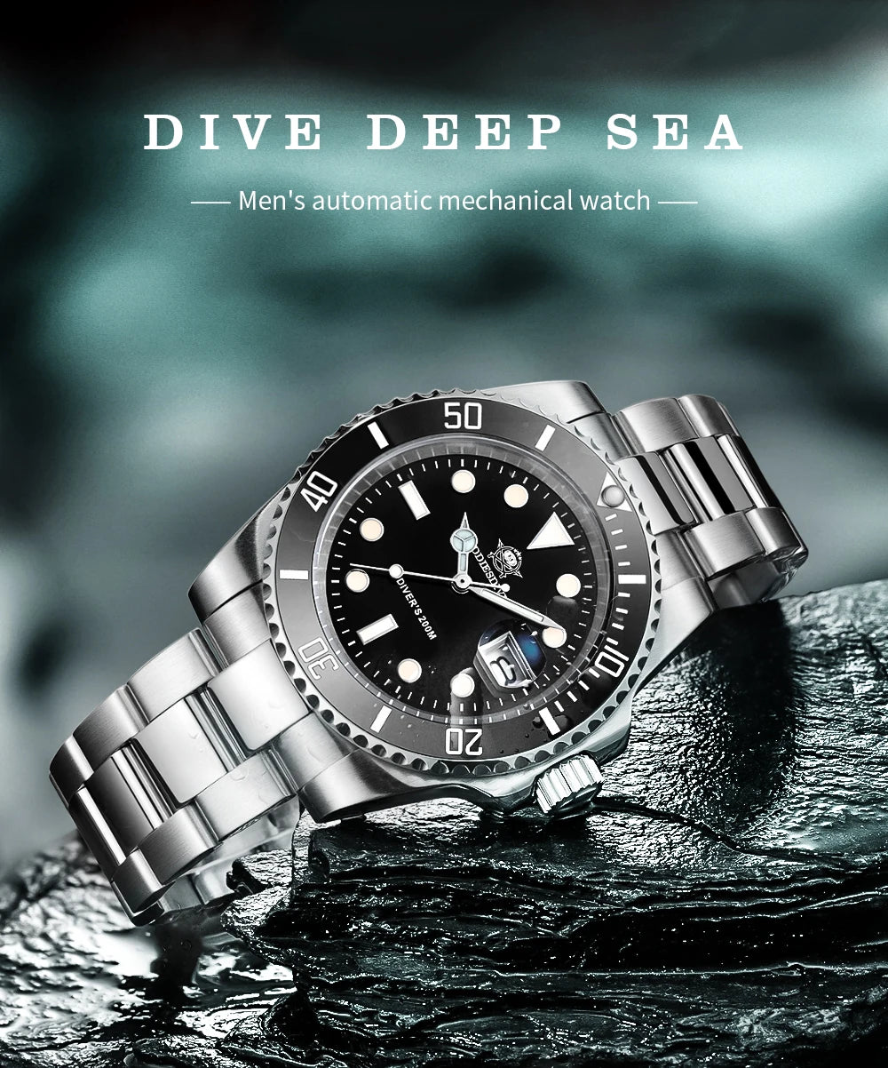ADDIESDIVE Herren Edelstahl Uhr – Business & Sport Chronograph | Waterproof Quartz Watch | Zeyra® | Luxus für Alltag & Freizeit