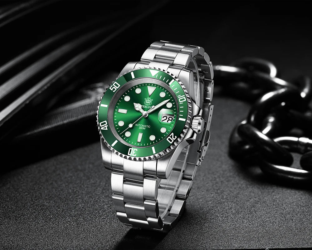 Steeldive SD1953 – Automatische Taucheruhr 41mm mit Keramik-Lünette & 30ATM Wasserdichte | Zeyra | Versand aus D