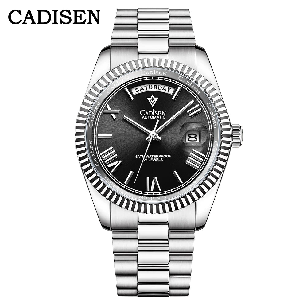 Cadisen Automatik Herrenuhr – Meteoriten-Zifferblatt, MIYOTA 8285, 100m wasserdicht | Zeyra | Versand aus D