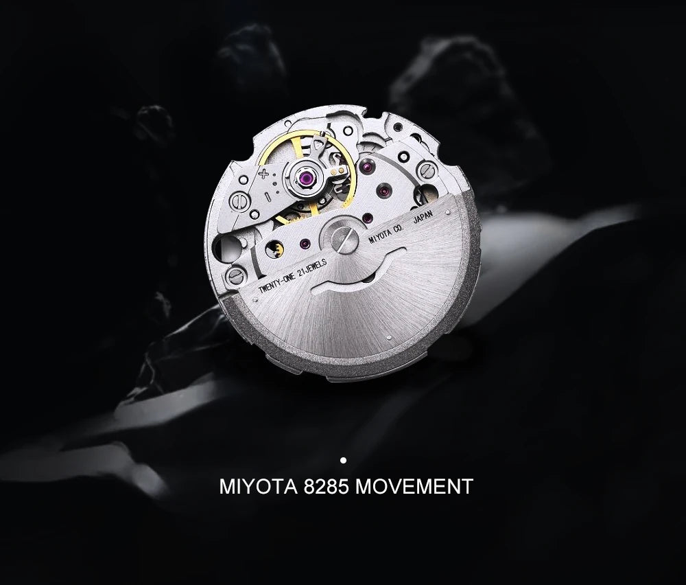 Cadisen Automatik Herrenuhr – Meteoriten-Zifferblatt, MIYOTA 8285, 100m wasserdicht | Zeyra | Versand aus D
