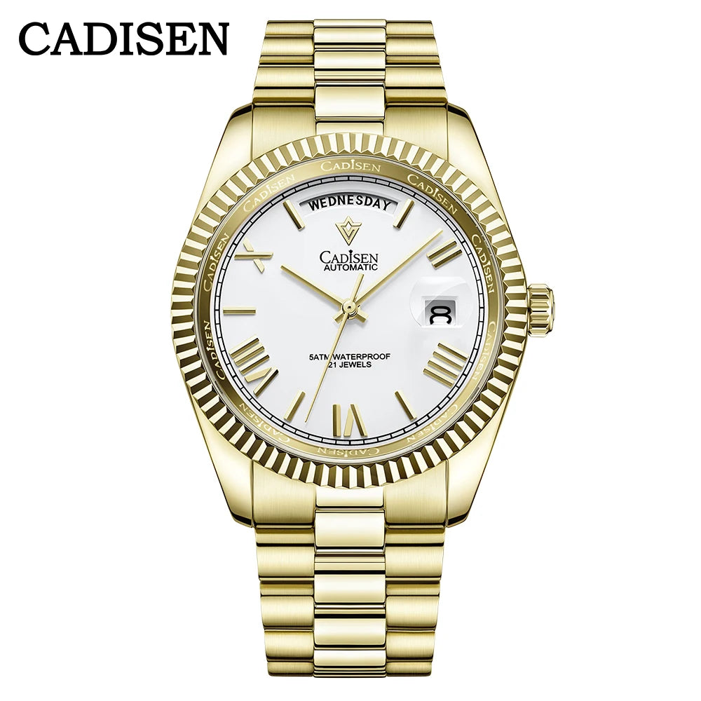 Cadisen Automatik Herrenuhr – Meteoriten-Zifferblatt, MIYOTA 8285, 100m wasserdicht | Zeyra | Versand aus D