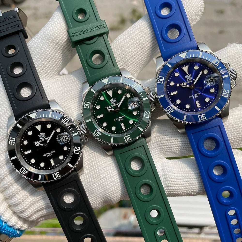 Steeldive SD1953 – Automatische Taucheruhr 41mm mit Keramik-Lünette & 30ATM Wasserdichte | Zeyra | Versand aus D
