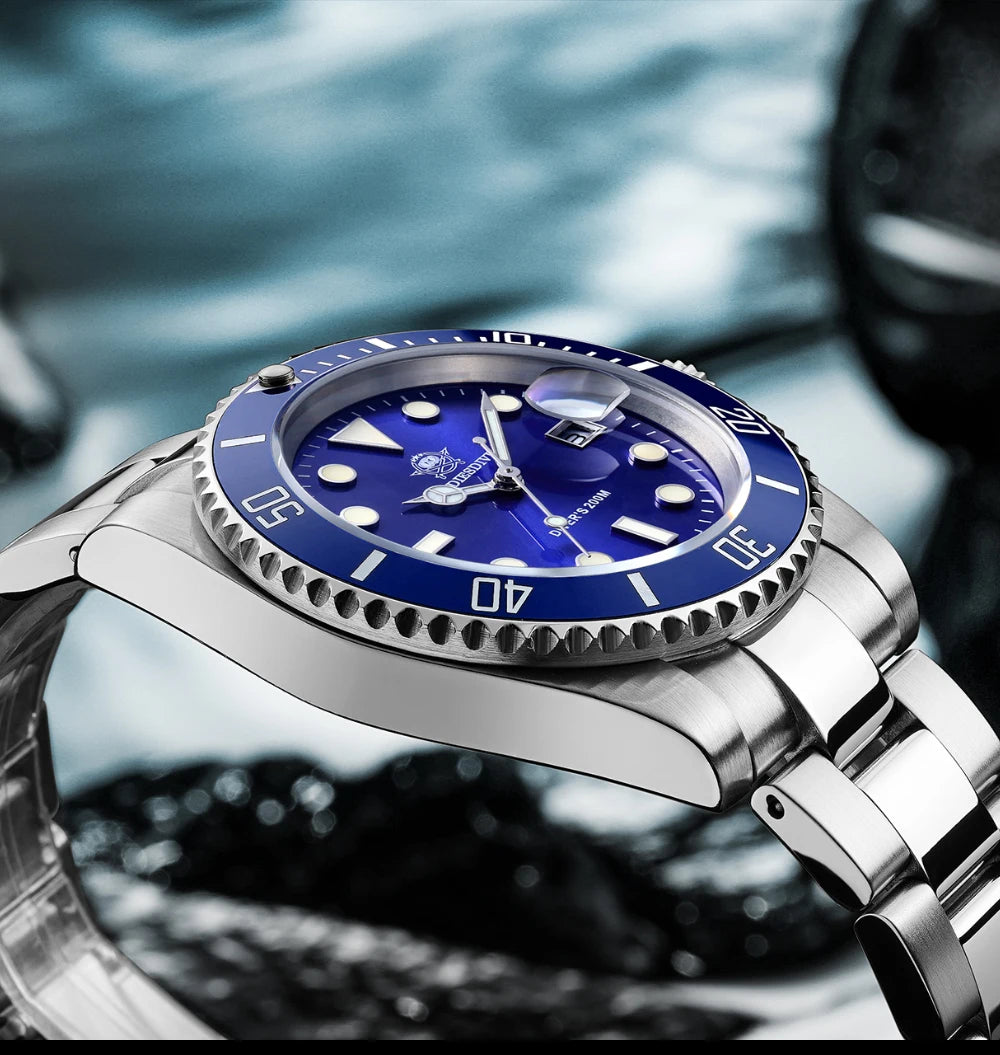 ADDIESDIVE Herren Edelstahl Uhr – Business & Sport Chronograph | Waterproof Quartz Watch | Zeyra® | Luxus für Alltag & Freizeit