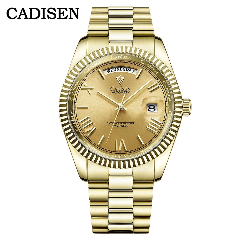 Cadisen Automatik Herrenuhr – Meteoriten-Zifferblatt, MIYOTA 8285, 100m wasserdicht | Zeyra | Versand aus D