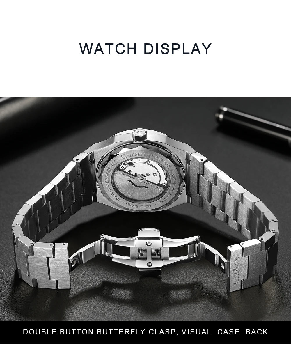 Cadisen Automatik Taucheruhr – Retro Luxury Diver, MIYOTA 8215, 100M wasserdicht, Saphirglas | Zeyra | Versand aus D