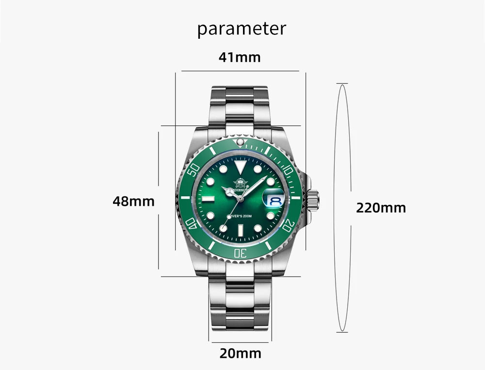ADDIESDIVE Herren Edelstahl Uhr – Business & Sport Chronograph | Waterproof Quartz Watch | Zeyra® | Luxus für Alltag & Freizeit