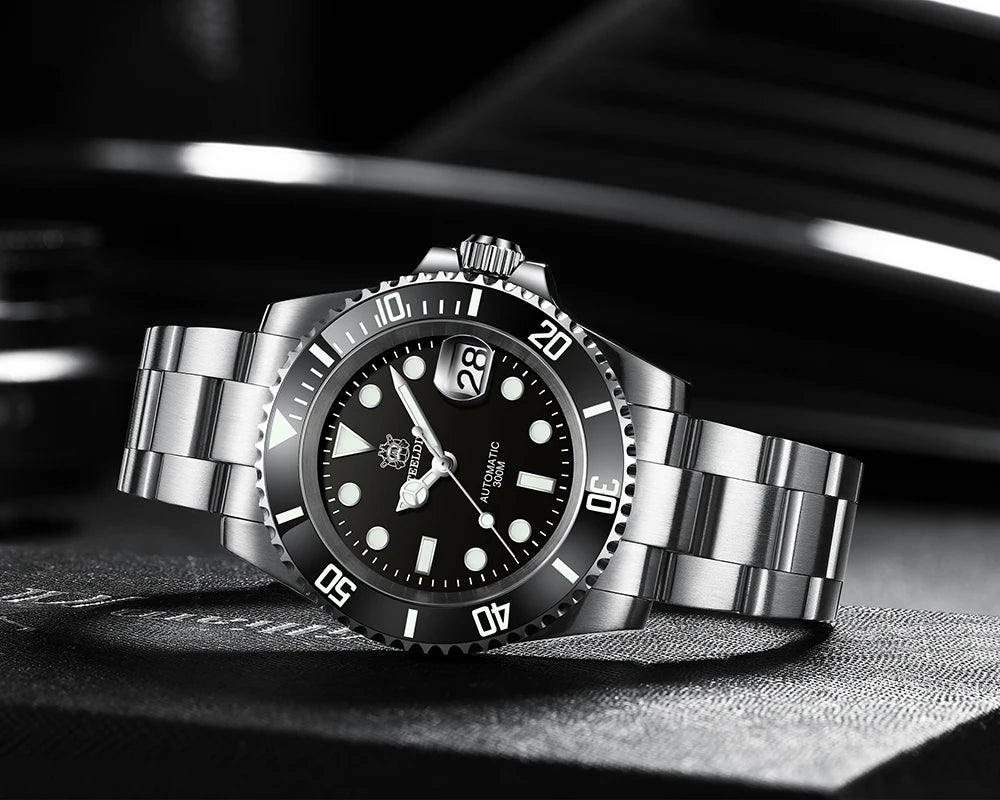 Steeldive SD1953 – Automatische Taucheruhr 41mm mit Keramik-Lünette & 30ATM Wasserdichte | Zeyra | Versand aus D