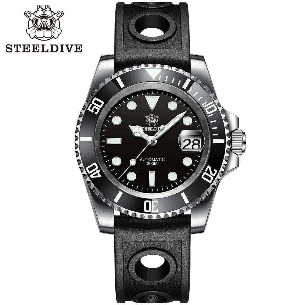 Steeldive SD1953 – Automatische Taucheruhr 41mm mit Keramik-Lünette & 30ATM Wasserdichte | Zeyra | Versand aus D