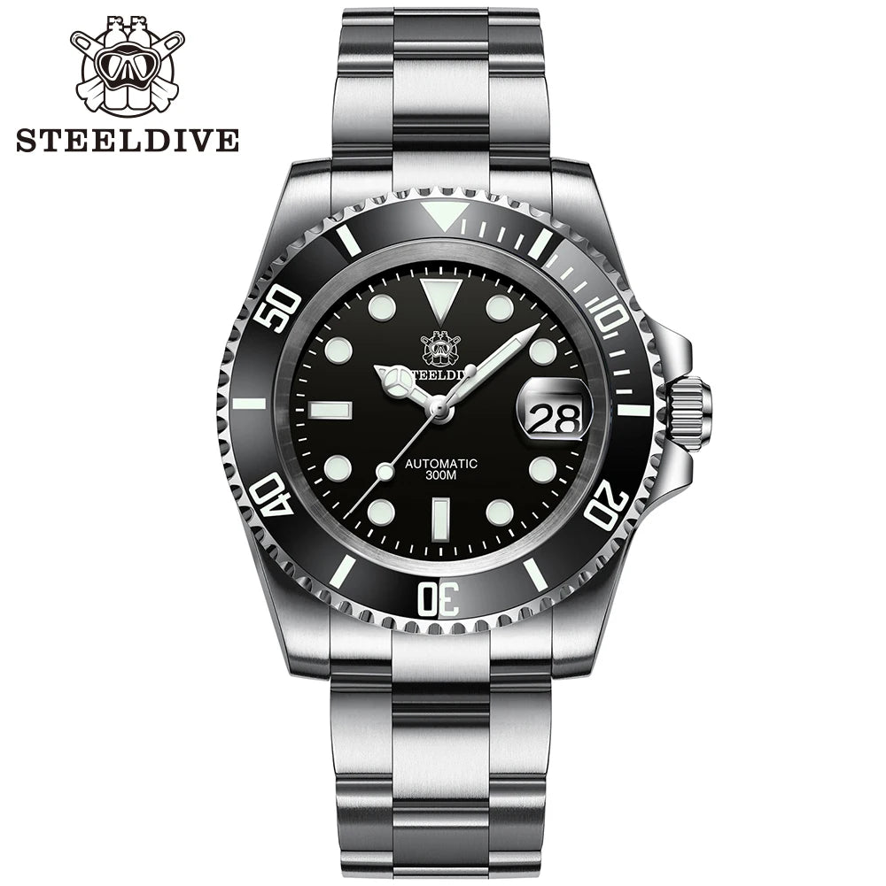 Steeldive SD1953 – Automatische Taucheruhr 41mm mit Keramik-Lünette & 30ATM Wasserdichte | Zeyra | Versand aus D
