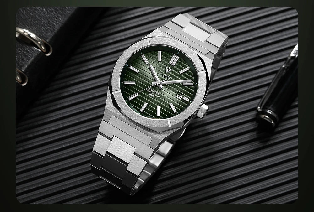 Cadisen Automatik Taucheruhr – Retro Luxury Diver, MIYOTA 8215, 100M wasserdicht, Saphirglas | Zeyra | Versand aus D