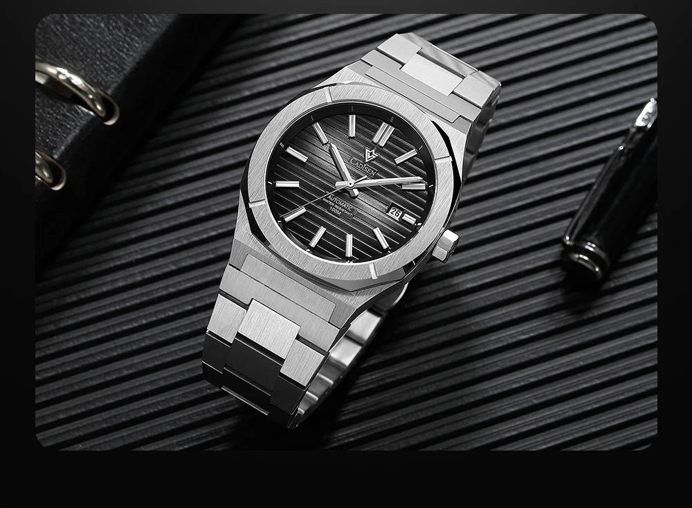 Cadisen Automatik Taucheruhr – Retro Luxury Diver, MIYOTA 8215, 100M wasserdicht, Saphirglas | Zeyra | Versand aus D