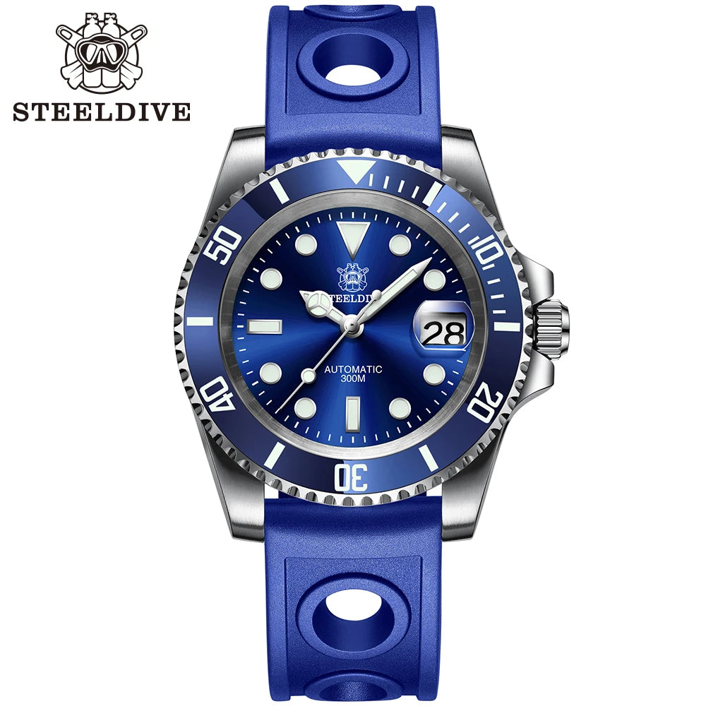 Steeldive SD1953 – Automatische Taucheruhr 41mm mit Keramik-Lünette & 30ATM Wasserdichte | Zeyra | Versand aus D