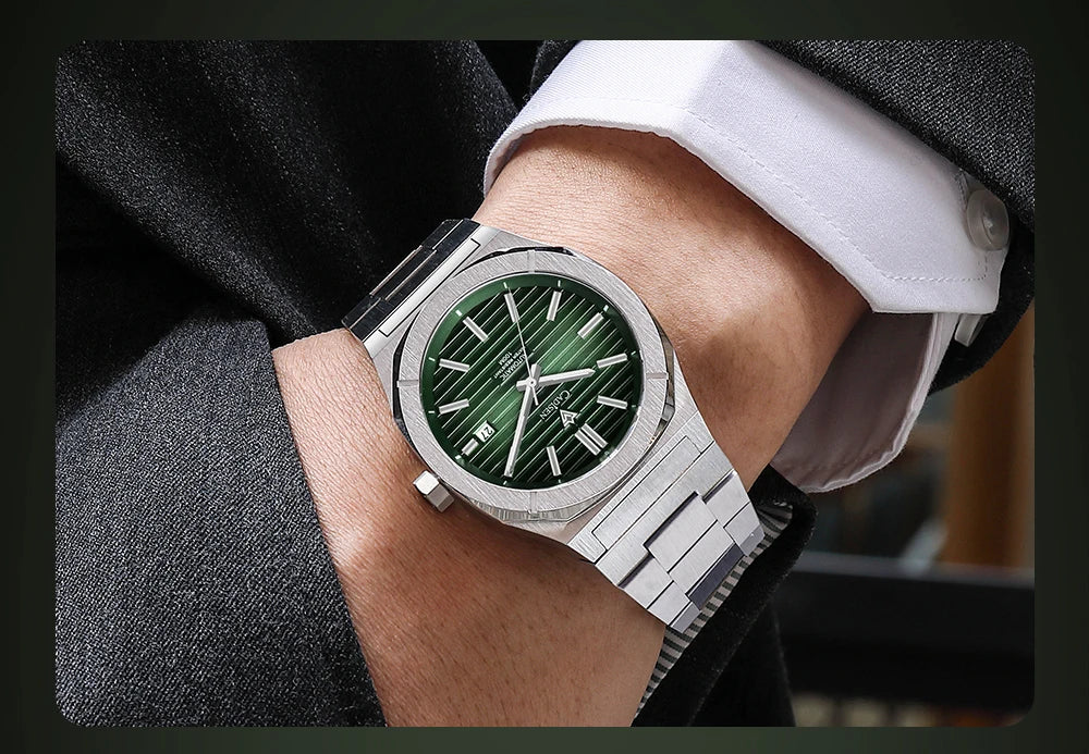 Cadisen Automatik Taucheruhr – Retro Luxury Diver, MIYOTA 8215, 100M wasserdicht, Saphirglas | Zeyra | Versand aus D