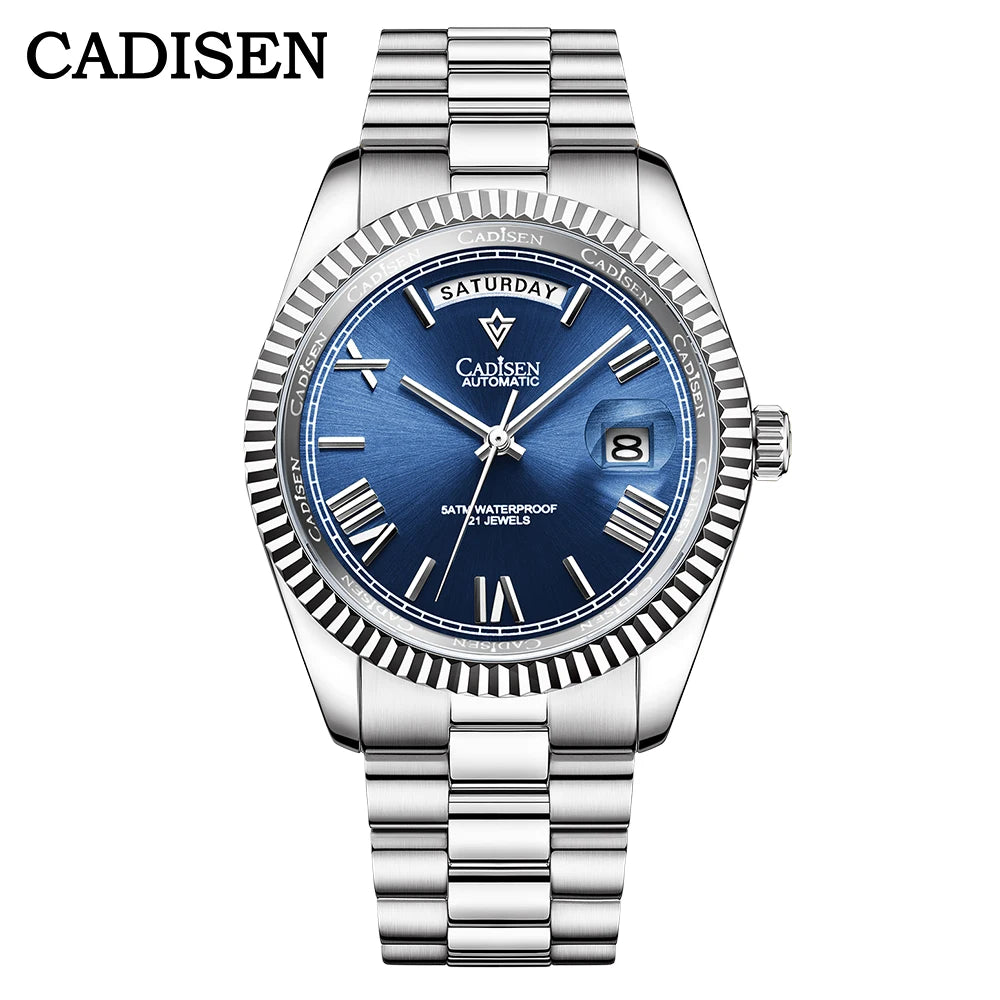 Cadisen Automatik Herrenuhr – Meteoriten-Zifferblatt, MIYOTA 8285, 100m wasserdicht | Zeyra | Versand aus D