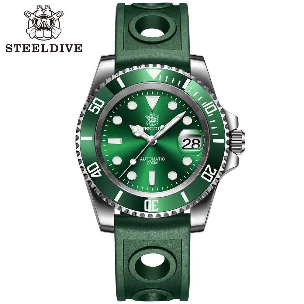 Steeldive SD1953 – Automatische Taucheruhr 41mm mit Keramik-Lünette & 30ATM Wasserdichte | Zeyra | Versand aus D