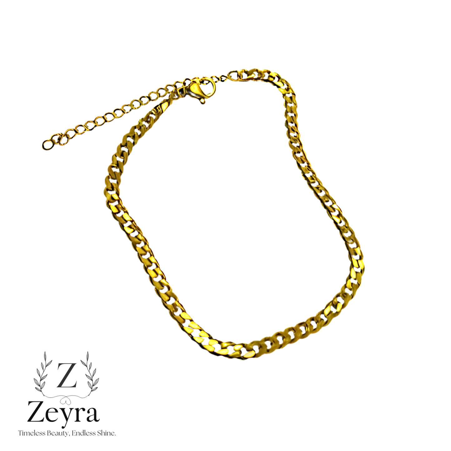 Sleek Chain – Filigranes vergoldetes Armband aus Edelstahl, Elegant & Zeitlos | Zeyra | Versand aus DE
