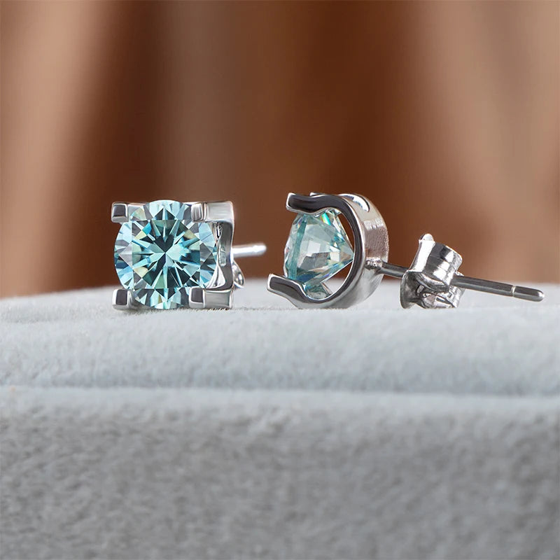 Moissanite Schmuckset Damen – 3ct D Color, 925 Sterling Silber (Ohrringe & Halskette) | Hochzeit & Verlobung | Zeyra | Versand aus D