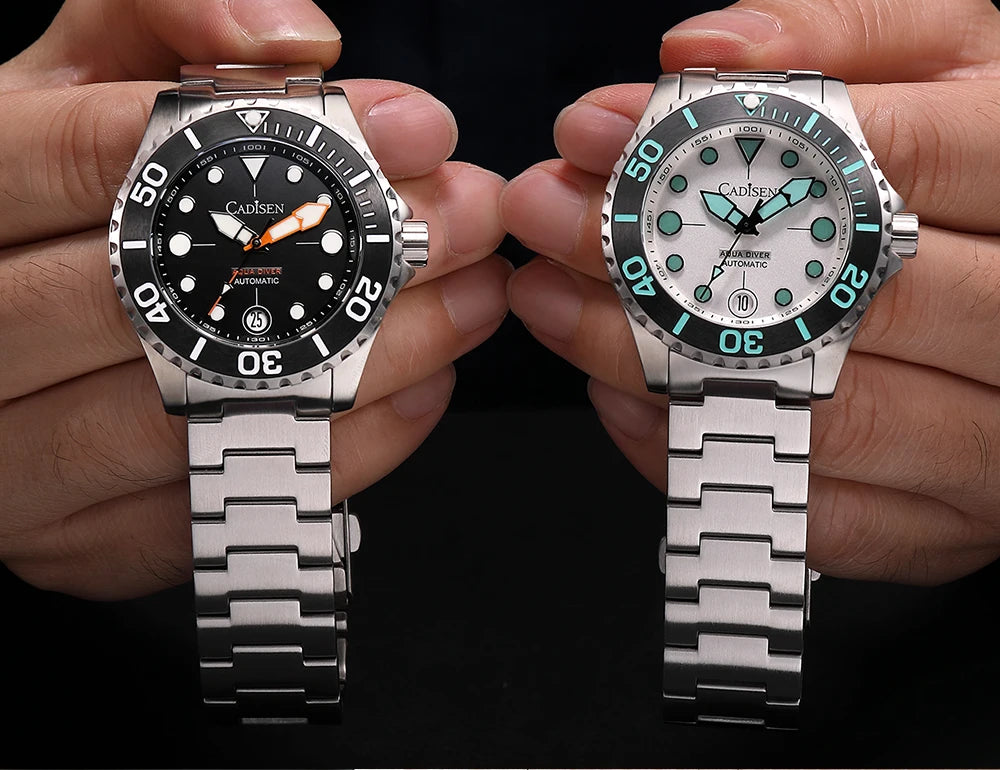 Cadisen Aqua Diver 2024 – Luxus-Automatik Herrenuhr, NH35A, 100M wasserdicht, Luminous | Zeyra | Versand aus D