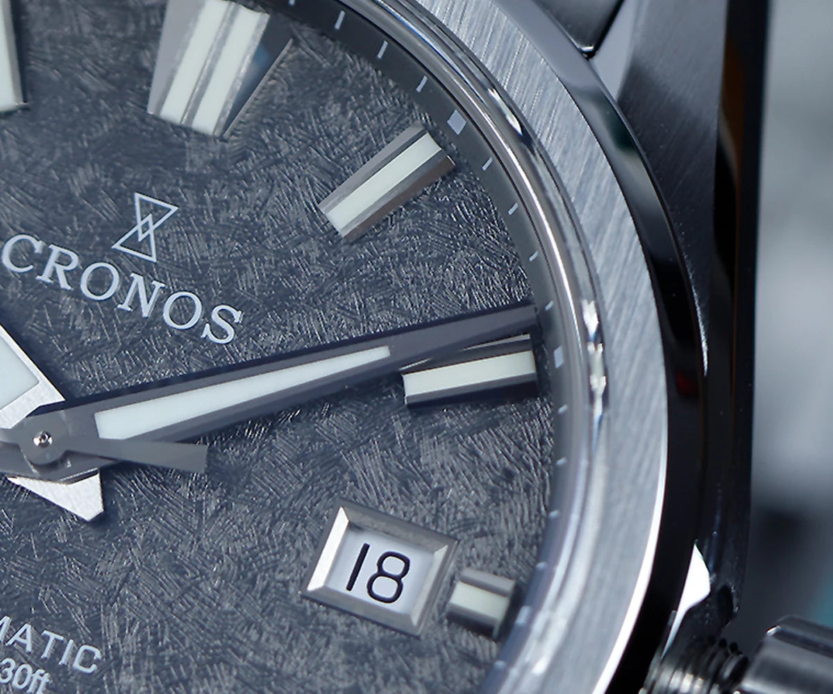 Cronos Men Watch 39mm Automatic Wristwatches White Dial Solid Links Sapphire 10 ATM L6037M