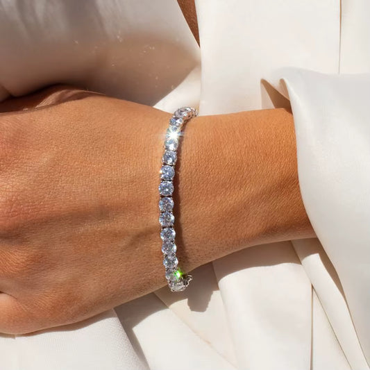 Zeyra® Multicolor Tennisarmband – Zirkonia Armband für Damen & Herren | 2.5–5 mm Glieder | Luxus-Schmuck für Hochzeit & Party | Versand aus DE