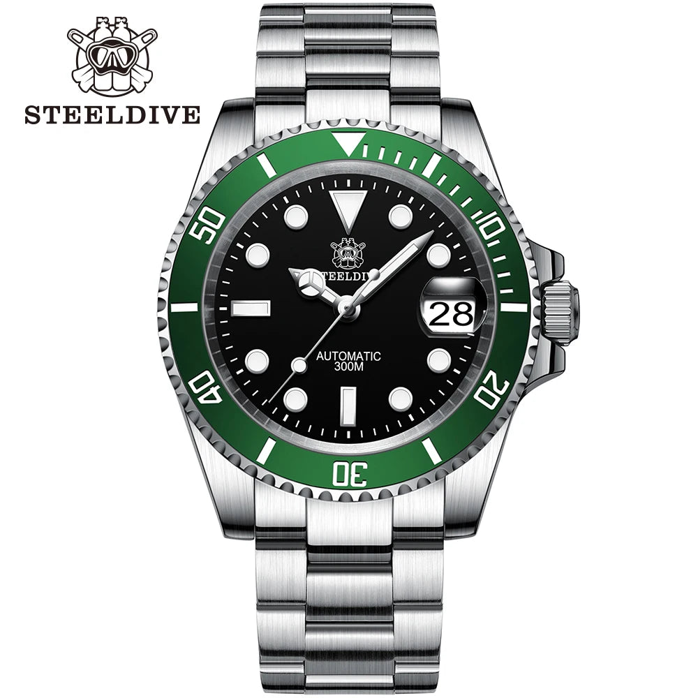 Steeldive SD1953 – Automatische Taucheruhr 41mm mit Keramik-Lünette & 30ATM Wasserdichte | Zeyra | Versand aus D