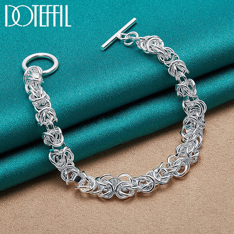 925 Sterling Silber Schmuckset – Halskette & Armband, 2-teilig, Klassisches Design Unisex | Zeyra | Versand aus D