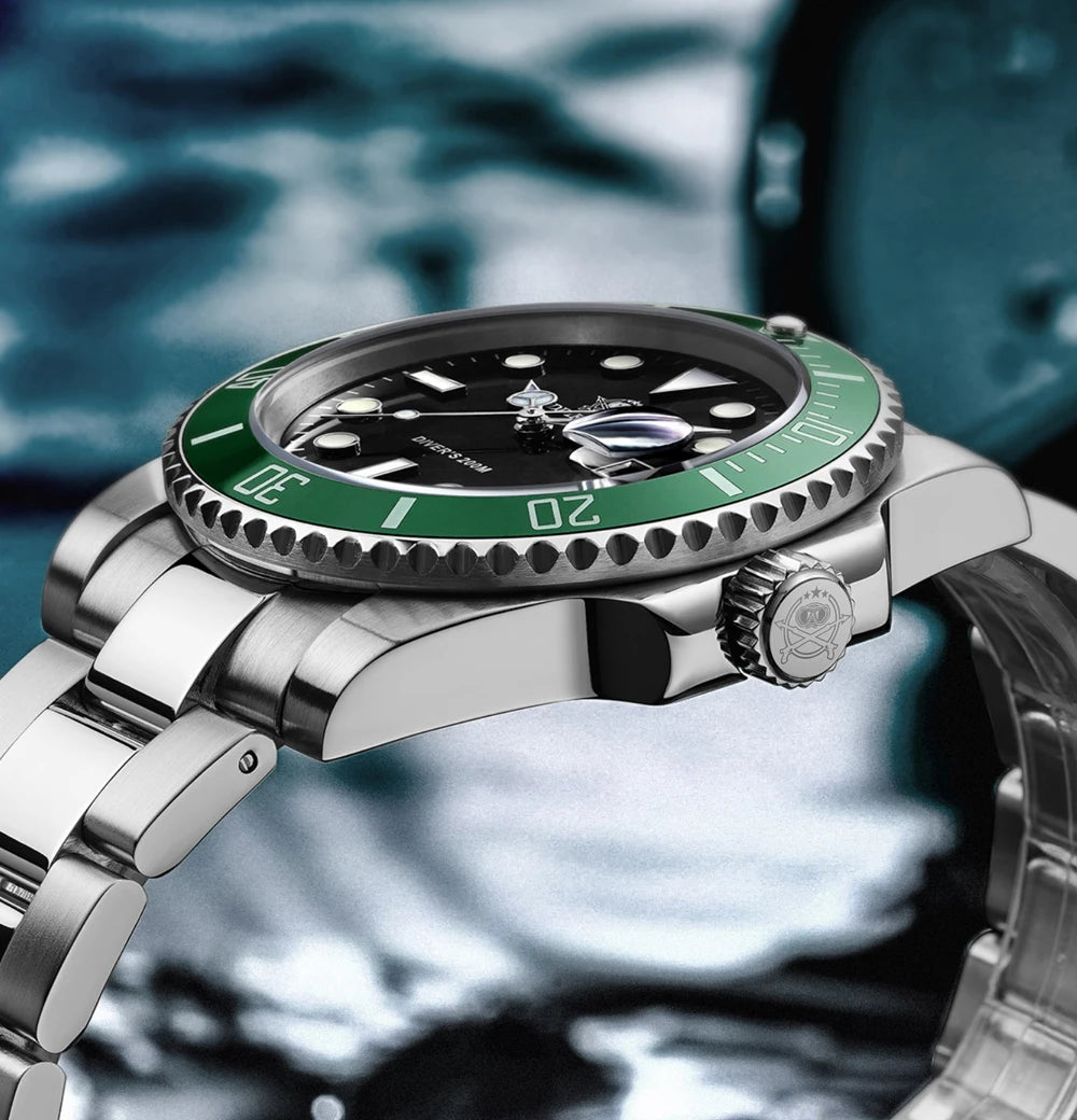 ADDIESDIVE Herren Edelstahl Uhr – Business & Sport Chronograph | Waterproof Quartz Watch | Zeyra® | Luxus für Alltag & Freizeit