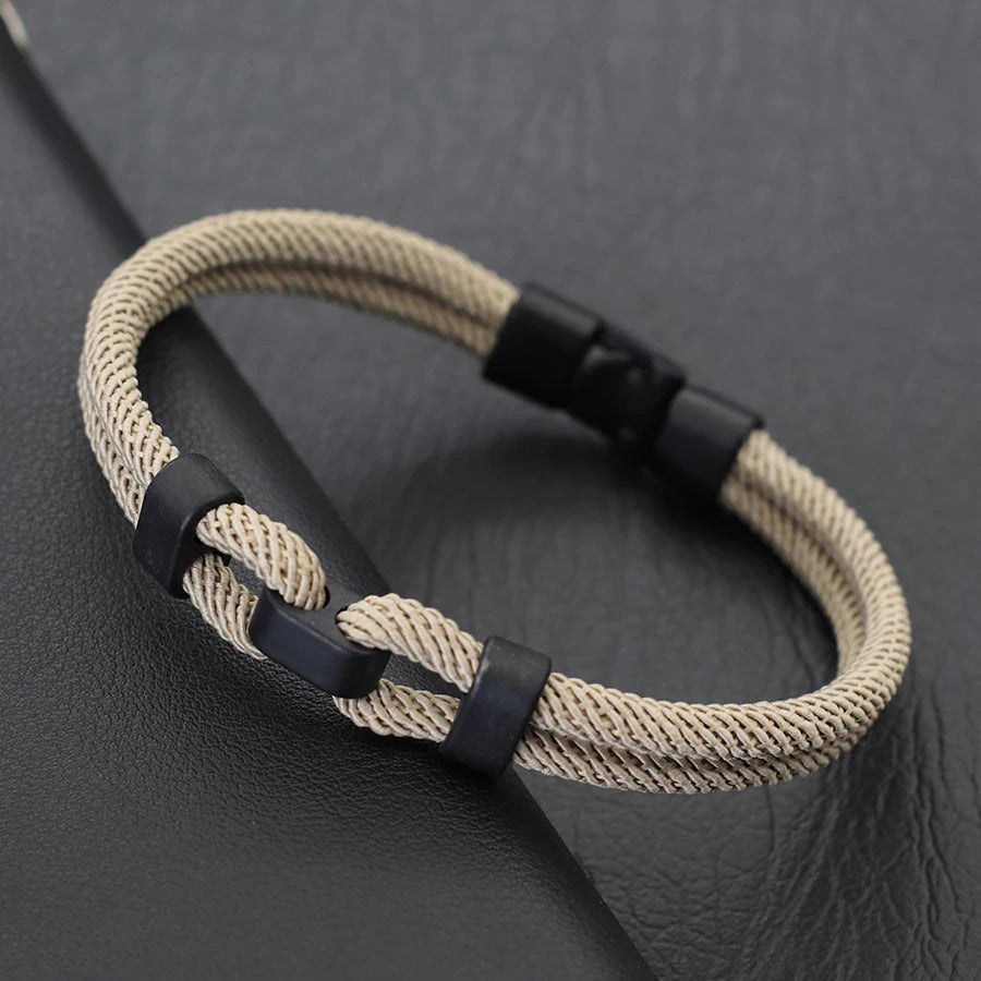 Herren Rope Armband – Geflochtenes 4mm Milan Seilarmband, 6 Farben, Casual & Maskulin | Zeyra | Versand aus D