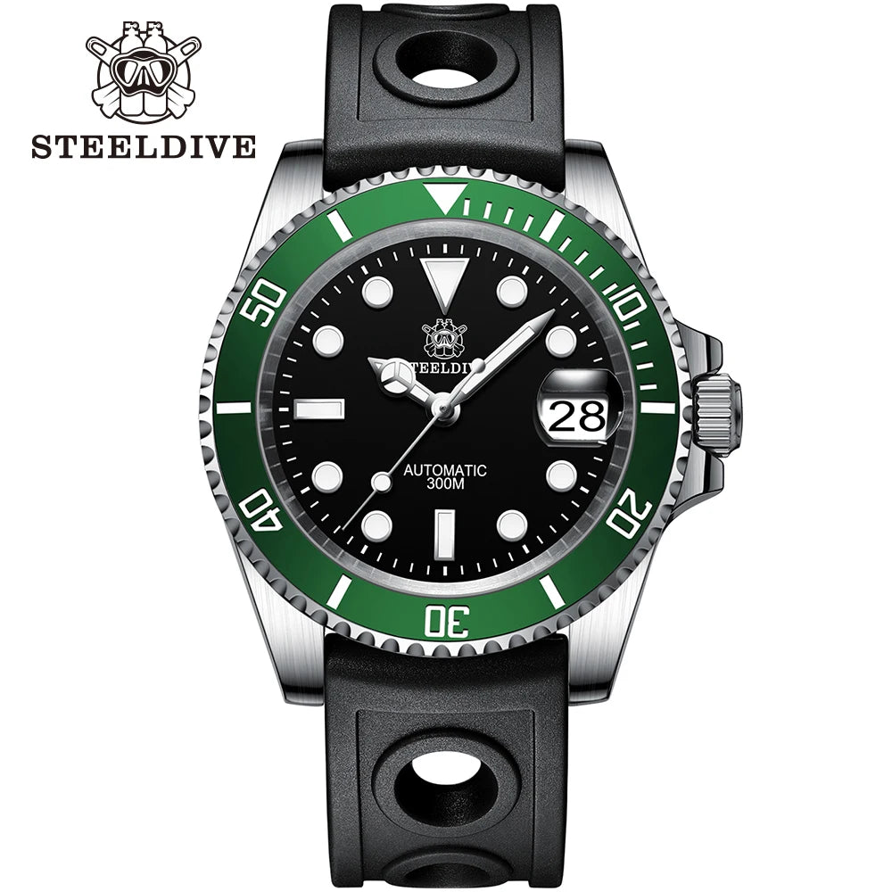 Steeldive SD1953 – Automatische Taucheruhr 41mm mit Keramik-Lünette & 30ATM Wasserdichte | Zeyra | Versand aus D
