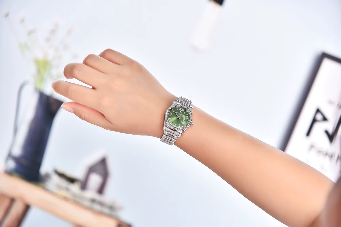PAGANI DESIGN 2024 Damen Armbanduhr – 32 mm Luxus Quarzuhr | Elegant, Wasserdicht & Saphirglas | Zeyra® | Versand aus DE