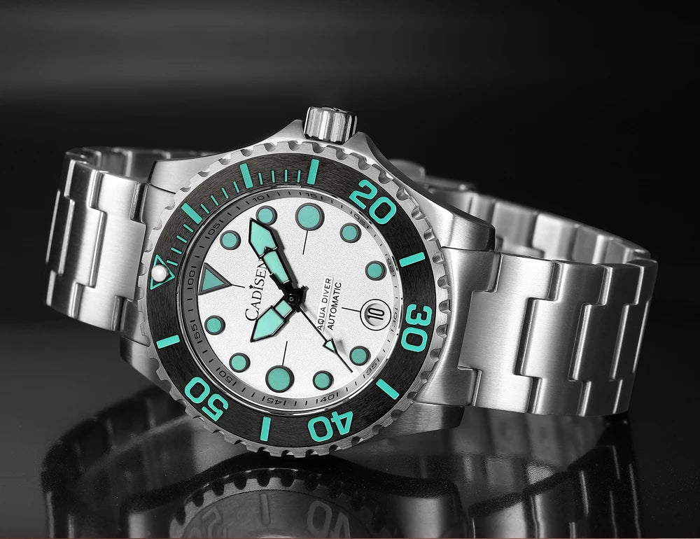 Cadisen Aqua Diver 2024 – Luxus-Automatik Herrenuhr, NH35A, 100M wasserdicht, Luminous | Zeyra | Versand aus D