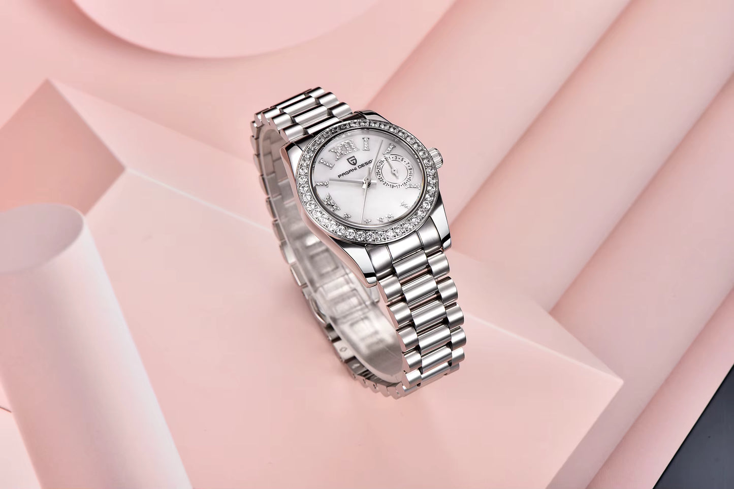 PAGANI DESIGN 2024 Damen Armbanduhr – 32 mm Luxus Quarzuhr | Elegant, Wasserdicht & Saphirglas | Zeyra® | Versand aus DE