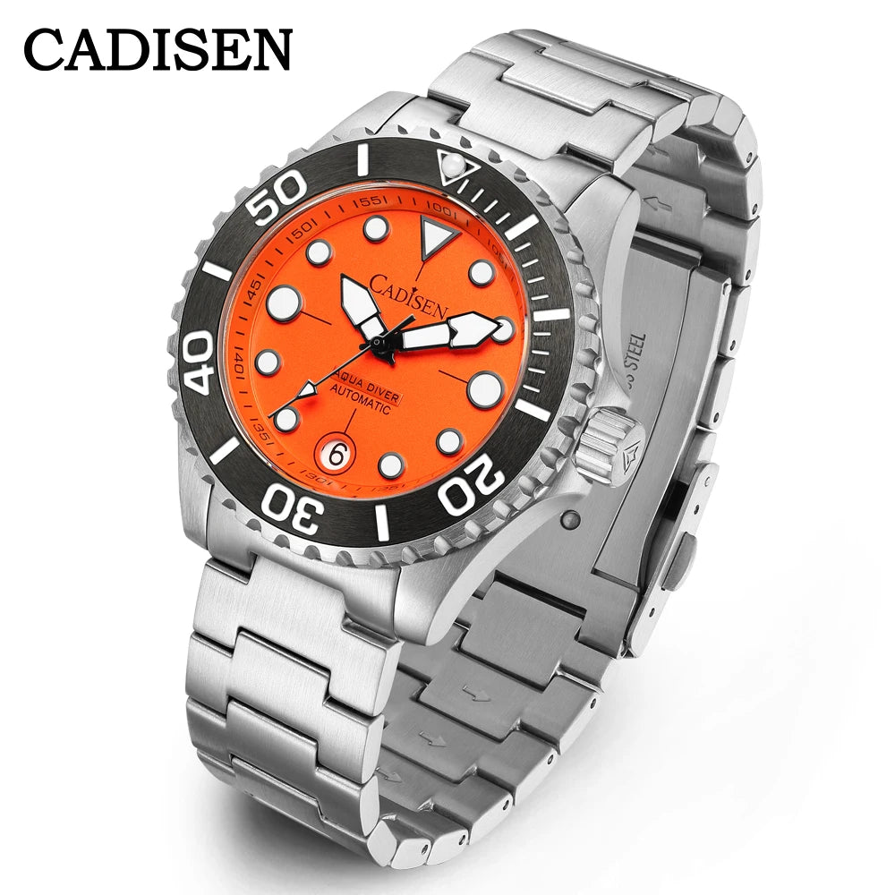Cadisen Aqua Diver 2024 – Luxus-Automatik Herrenuhr, NH35A, 100M wasserdicht, Luminous | Zeyra | Versand aus D
