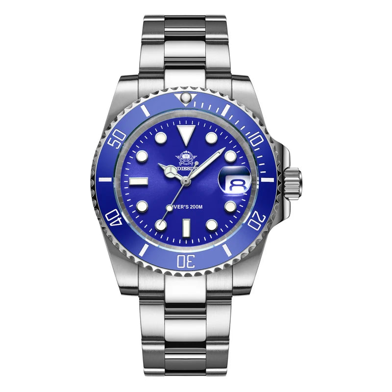 ADDIESDIVE Herren Edelstahl Uhr – Business & Sport Chronograph | Waterproof Quartz Watch | Zeyra® | Luxus für Alltag & Freizeit