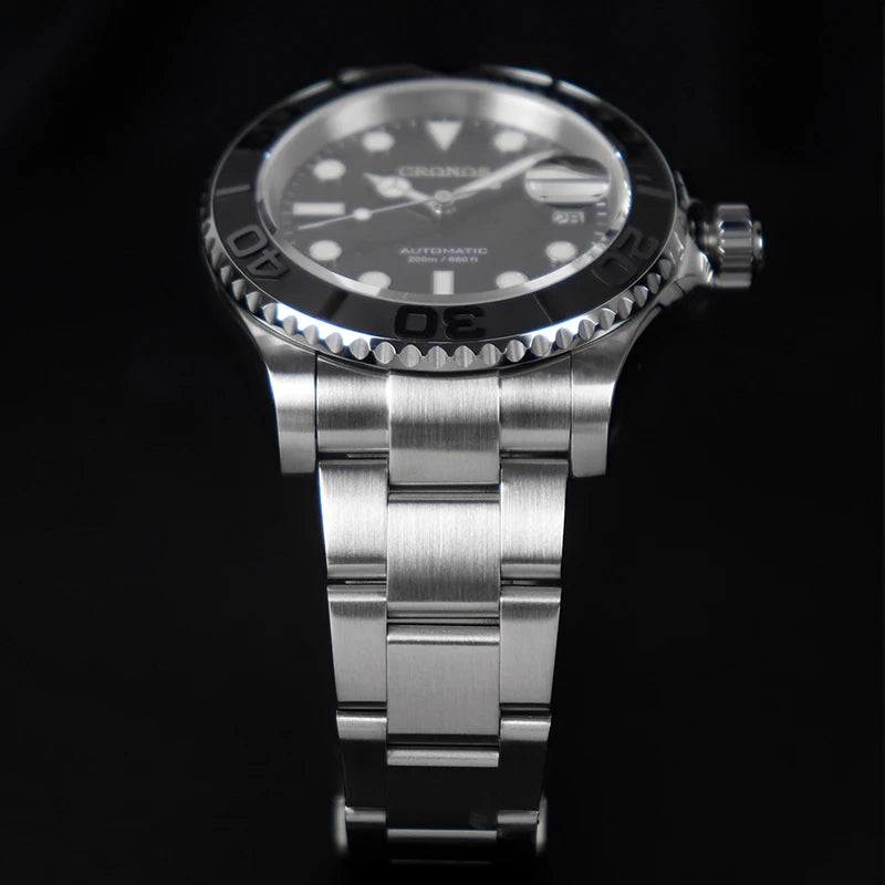 Cronos Sub Diver Automatik Herrenuhr – PT5000, Edelstahl, Keramiklünette, 200M wasserdicht | Zeyra | Versand aus D